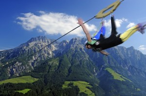 Mit dem Flying Fox einen sicheren Flug eleben.